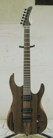 Sottile Custom 666 ZIRICOTE top/MAHOGANY back, F/B: PAU FERRO